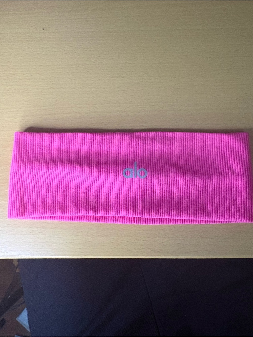GLO jeans Neon Pink Ribbed Stretch Headband